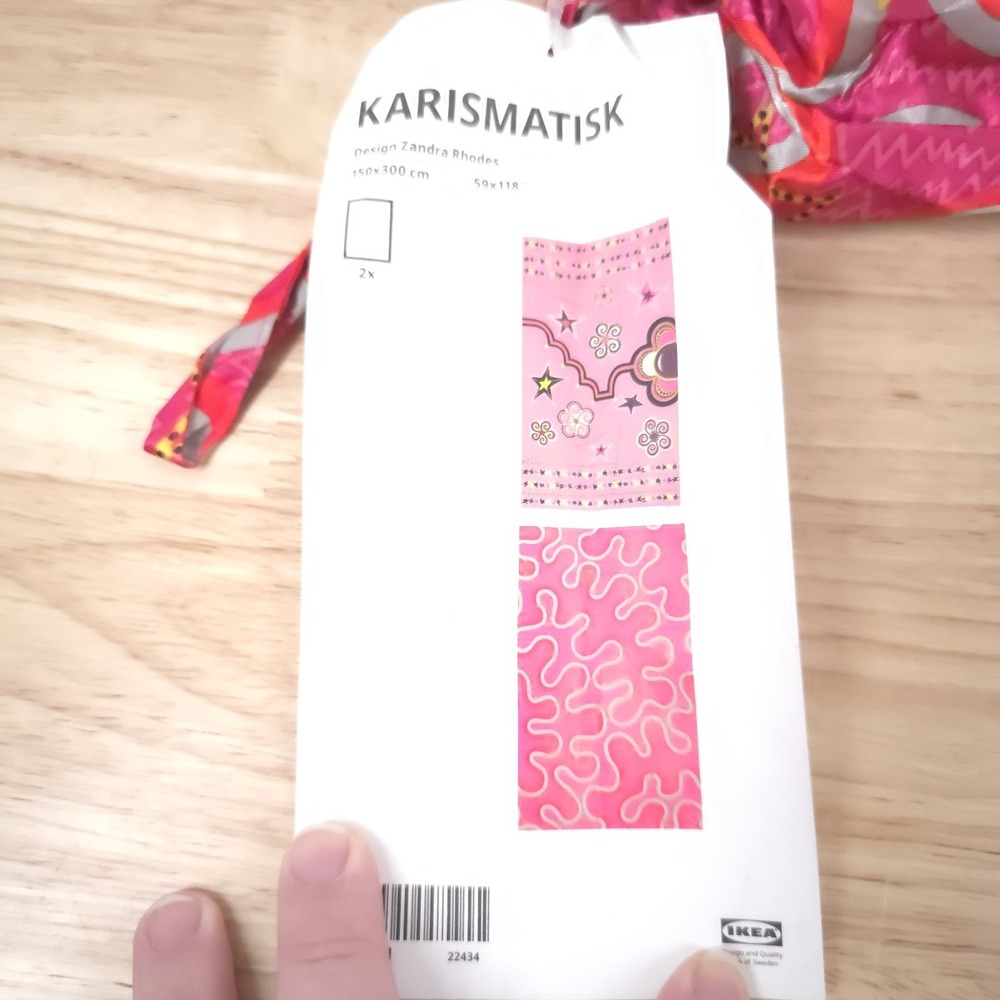 IKEA Karismatisk Zandra Rhodes Fabric Pre-Cut NWT Limited Release 404.992.00